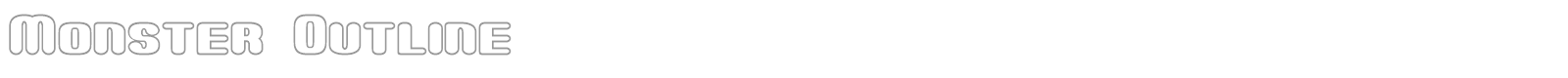 Monster Outline font preview
